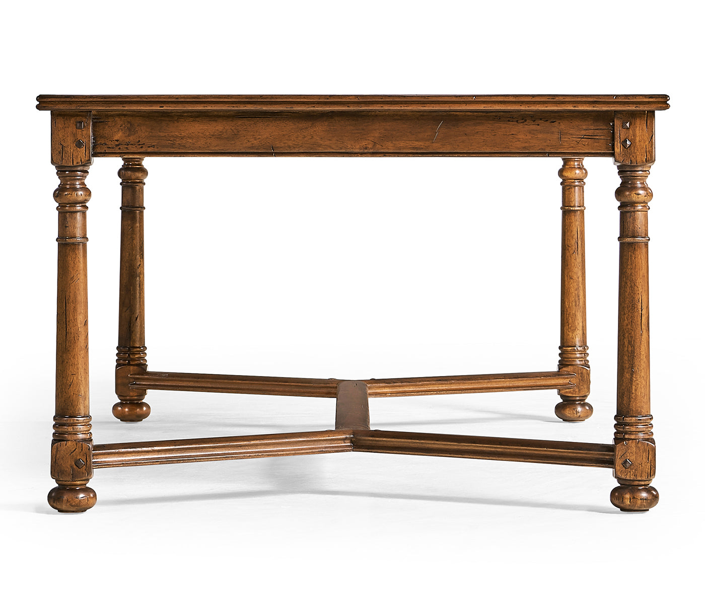 Walnut Rectangular Parquet Oyster Coffee Table
