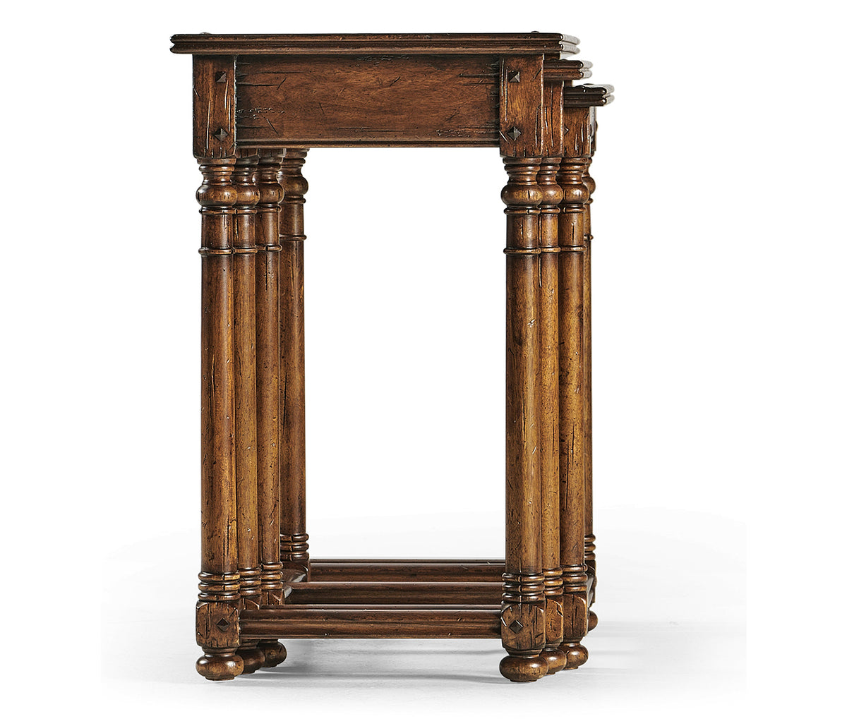 Nest of Three Country Oyster Tables