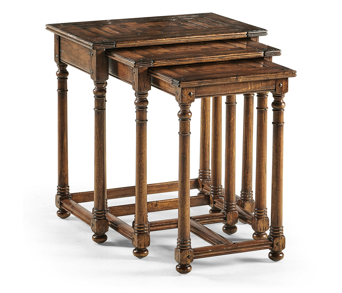 Nest of Three Country Oyster Tables
