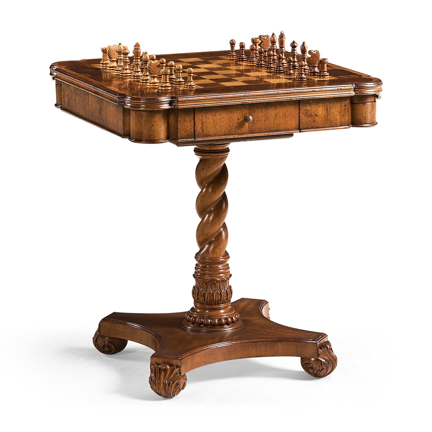 Oyster Veneer Games Table