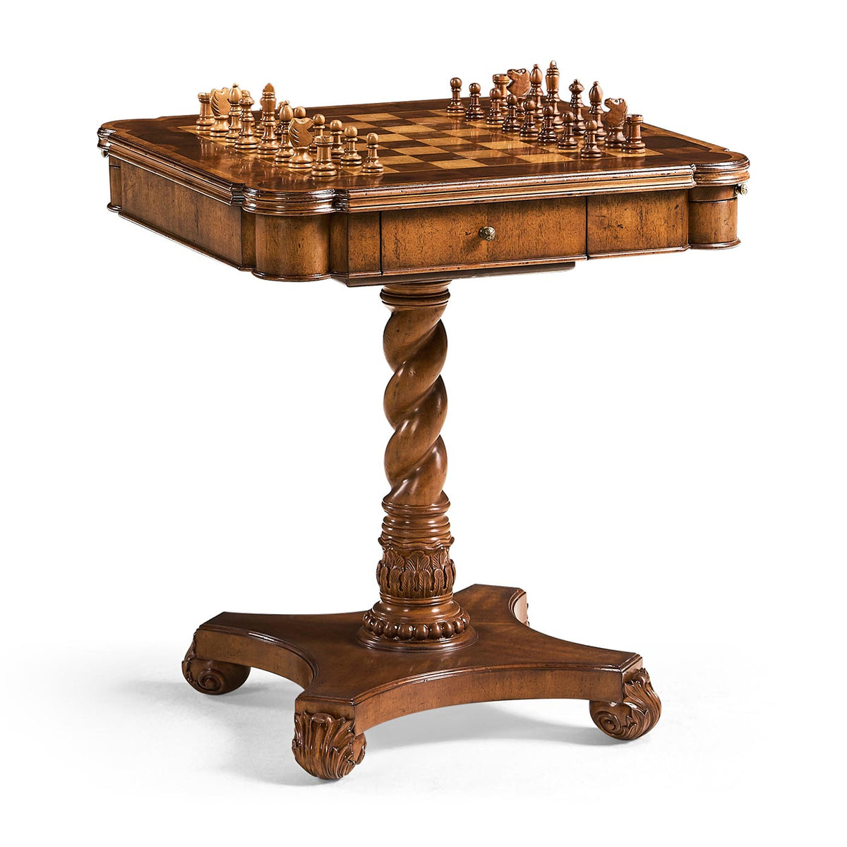 Oyster Veneer Games Table