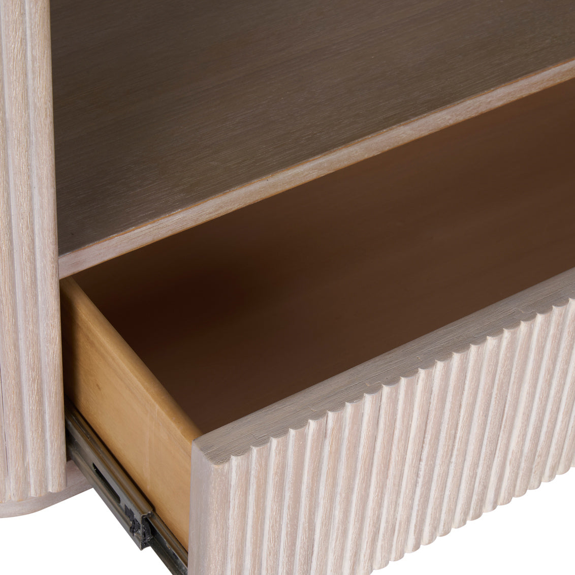 Wes Side Table in Line Wash / Wood - Chelsea House