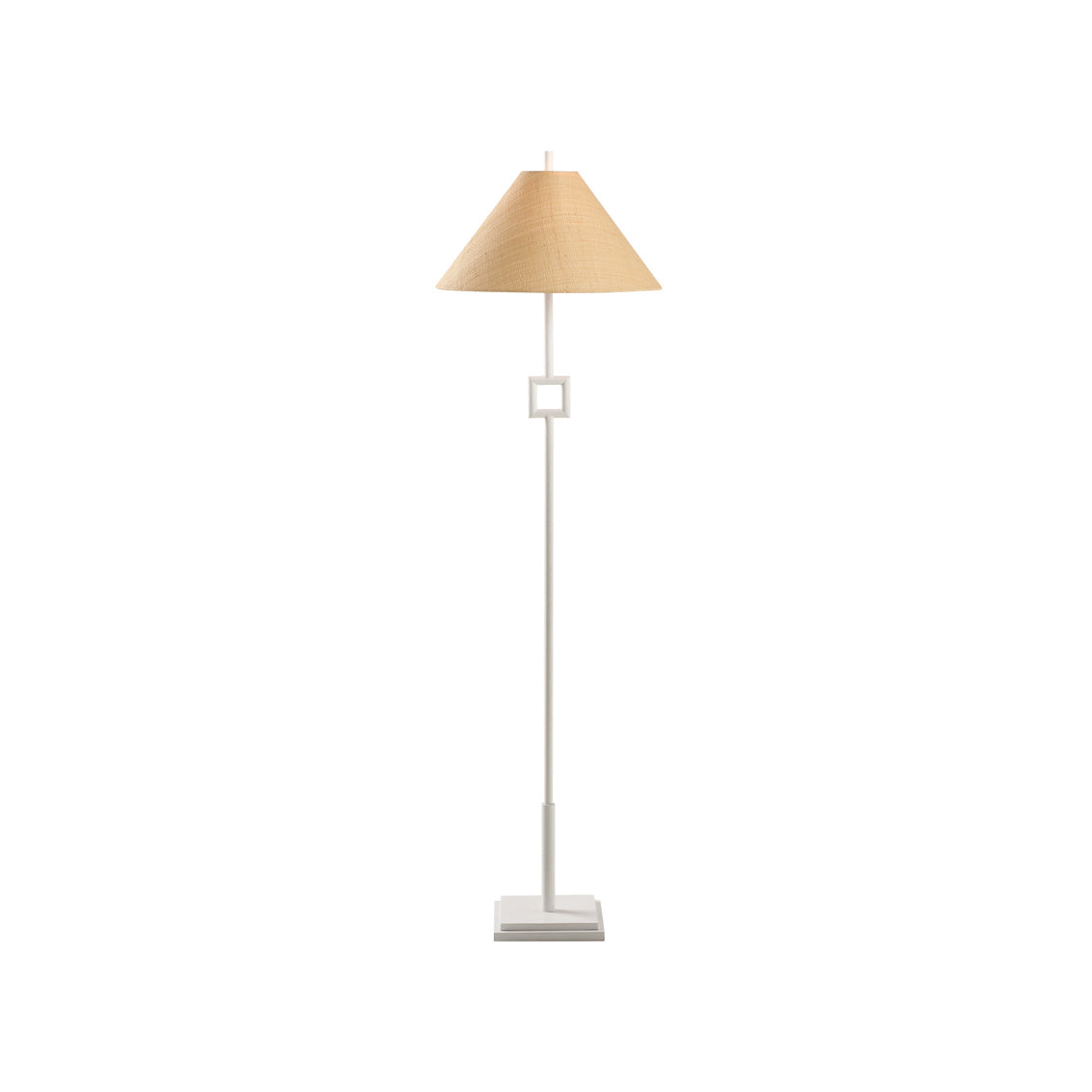 Overhill Floor Lamp - Matte White in 55.5 / Metal - Chelsea House