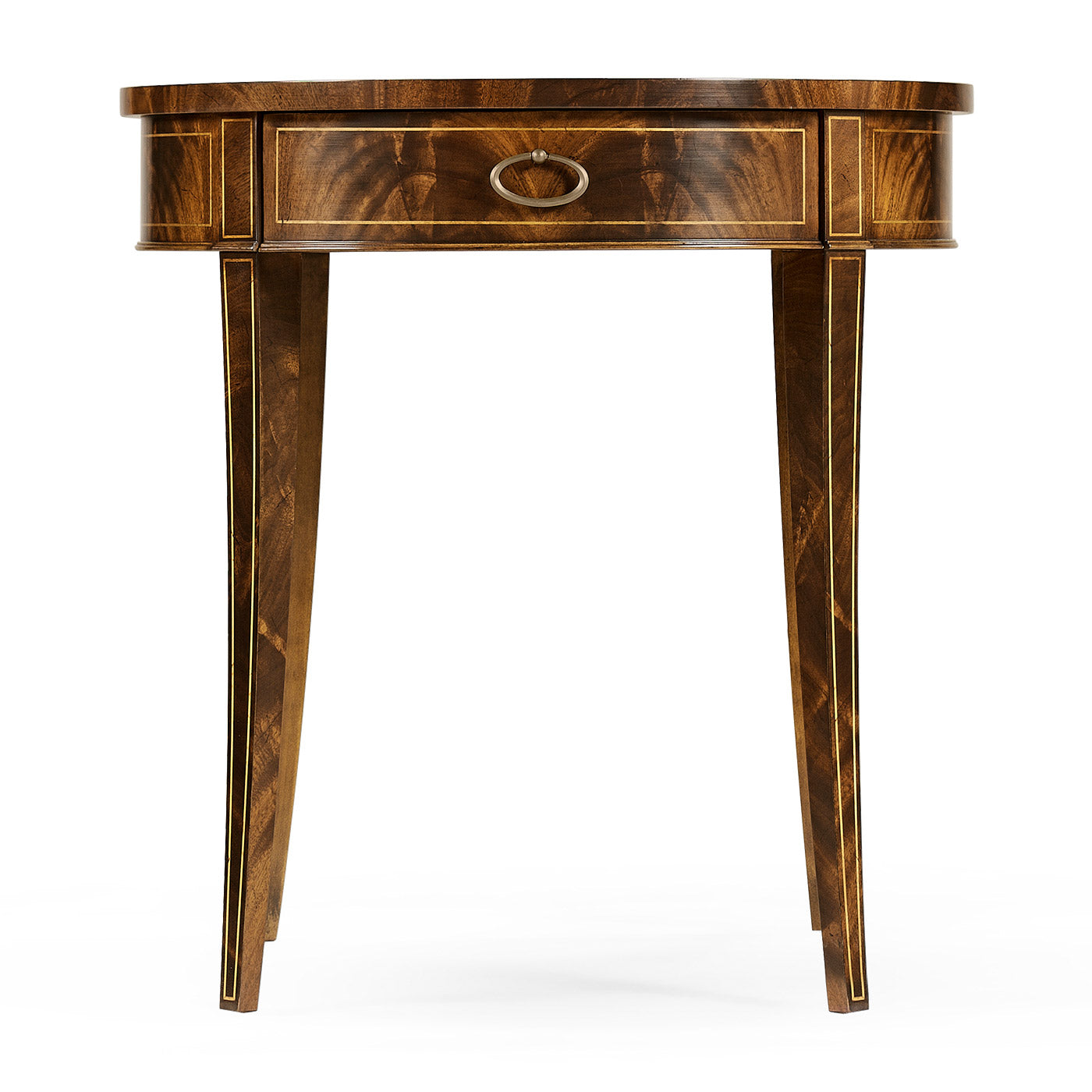 Round Antique Mahogany Side Table