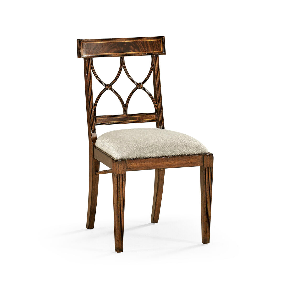 Regency Mahogany Curved Back Side Chair ( 494347-SC-MAH-F200 )