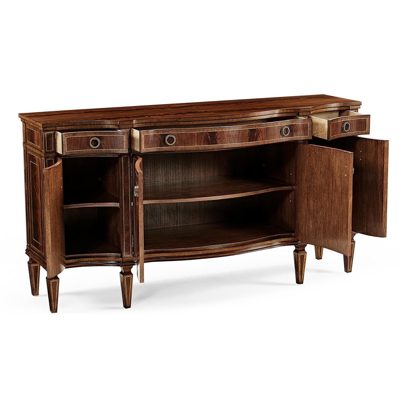 Buckingham Serpentine Mahogany Sideboard