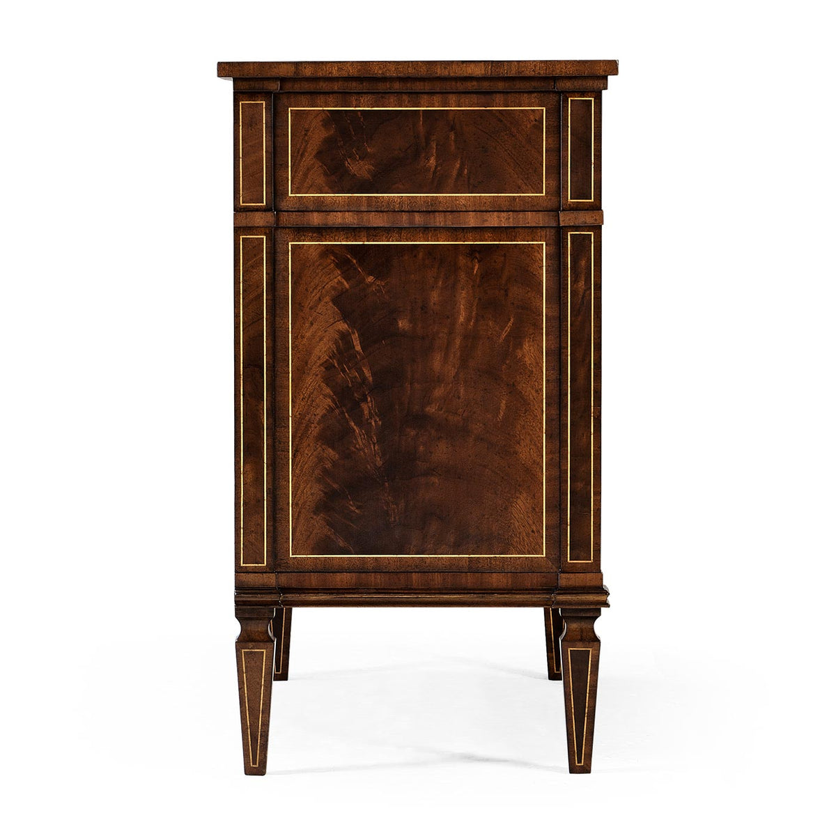 Regency Mahogany Reverse Breakfront Chest