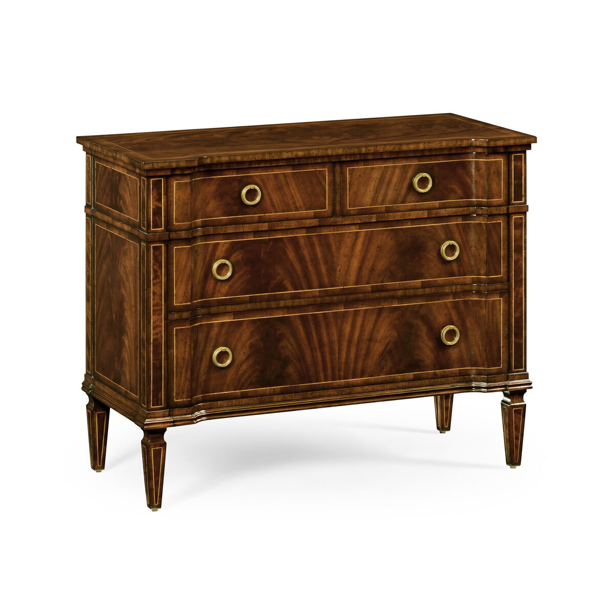 Regency Mahogany ReverseBreakfront Chest ( 494844-MAH )