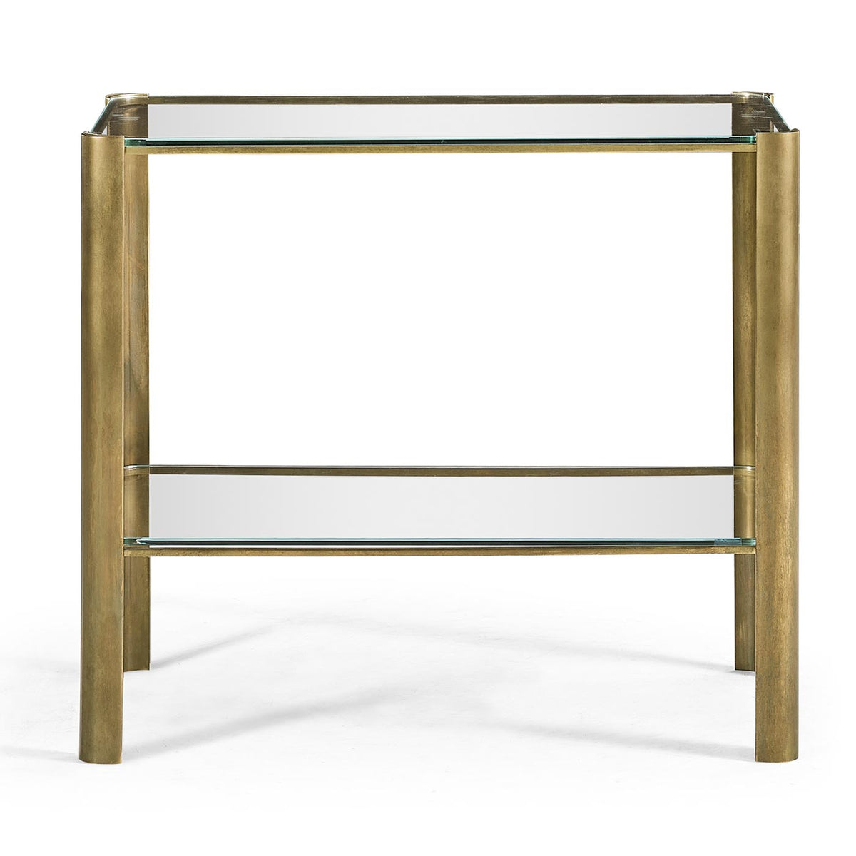 Cosmo Brass & Glass End Table