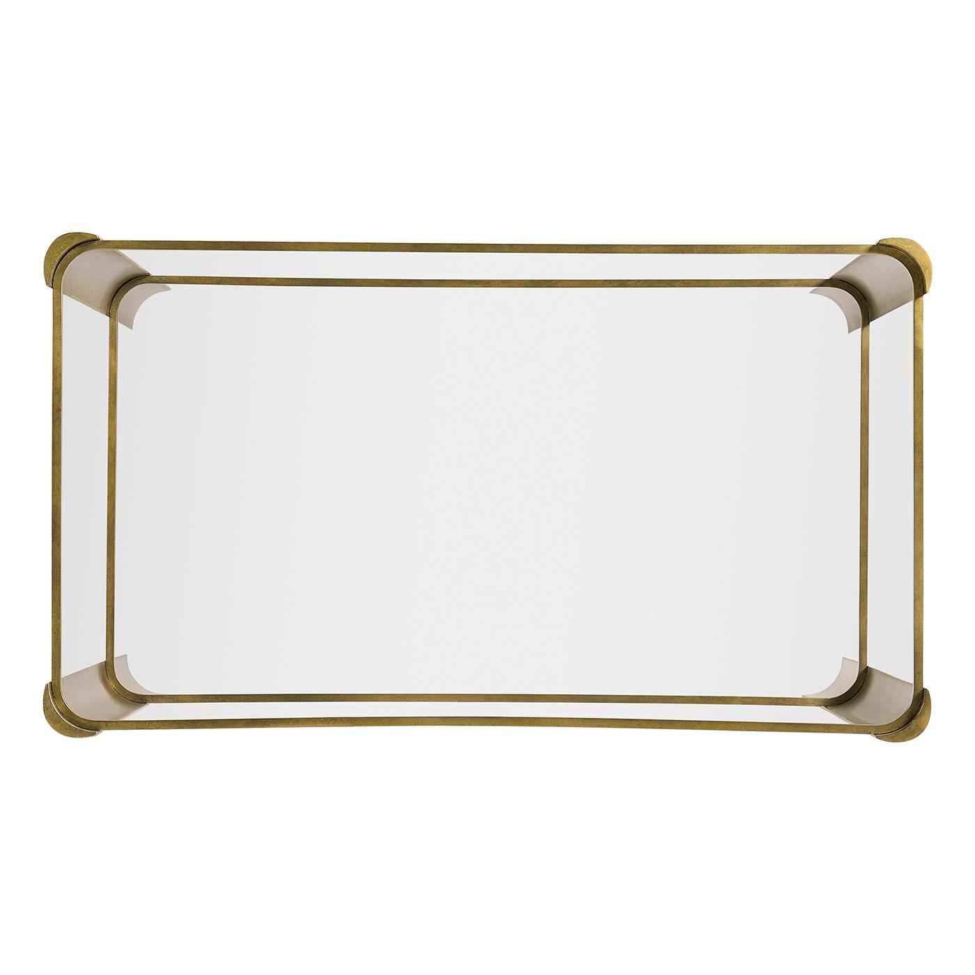 Cosmo Brass & Glass End Table