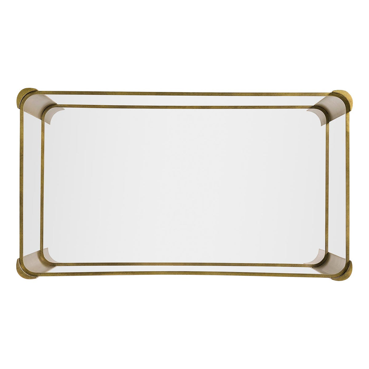 Cosmo Brass & Glass End Table