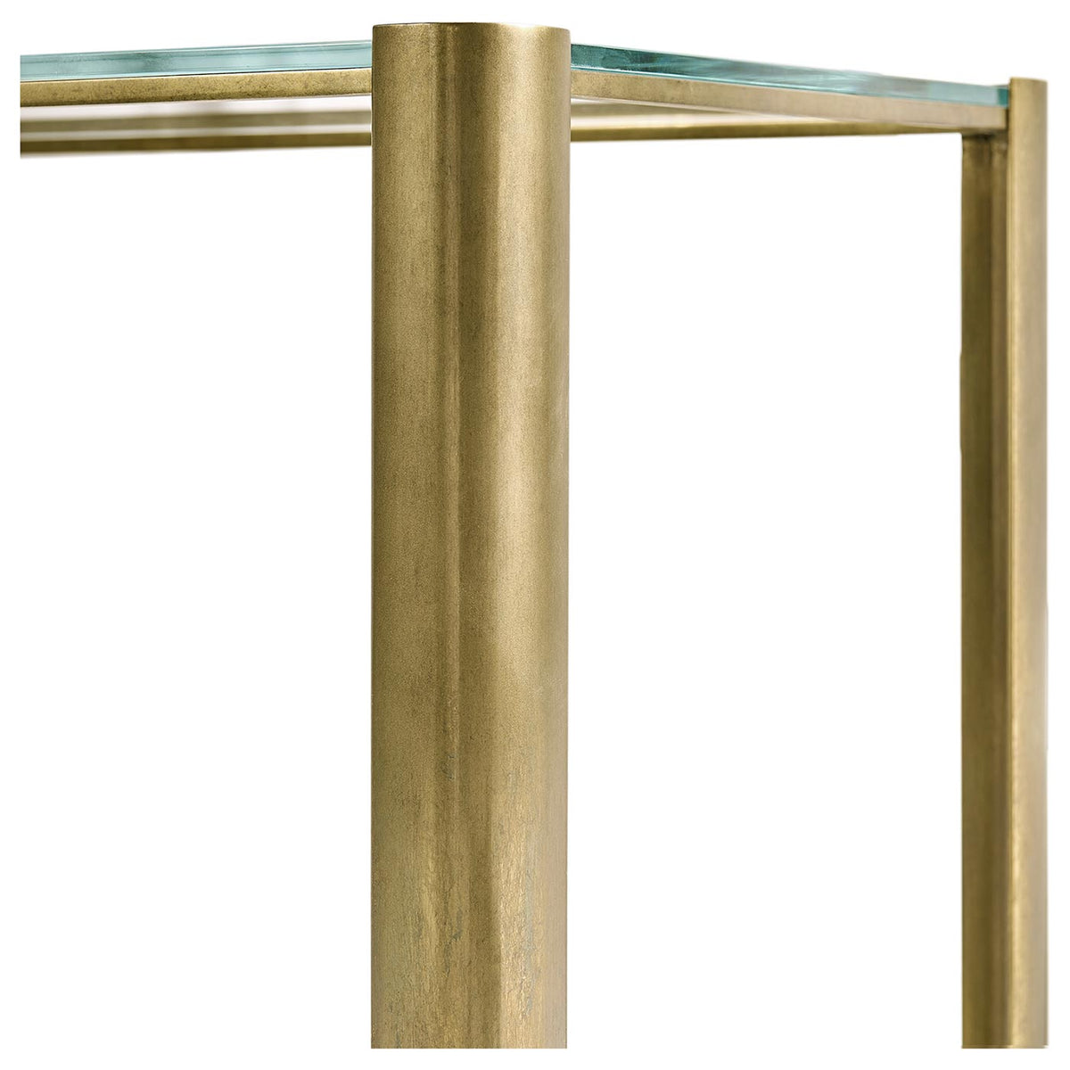 Cosmo Brass & Glass End Table