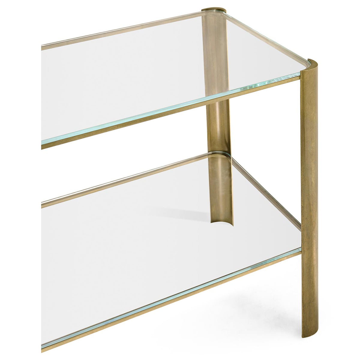 Cosmo Brass & Glass End Table