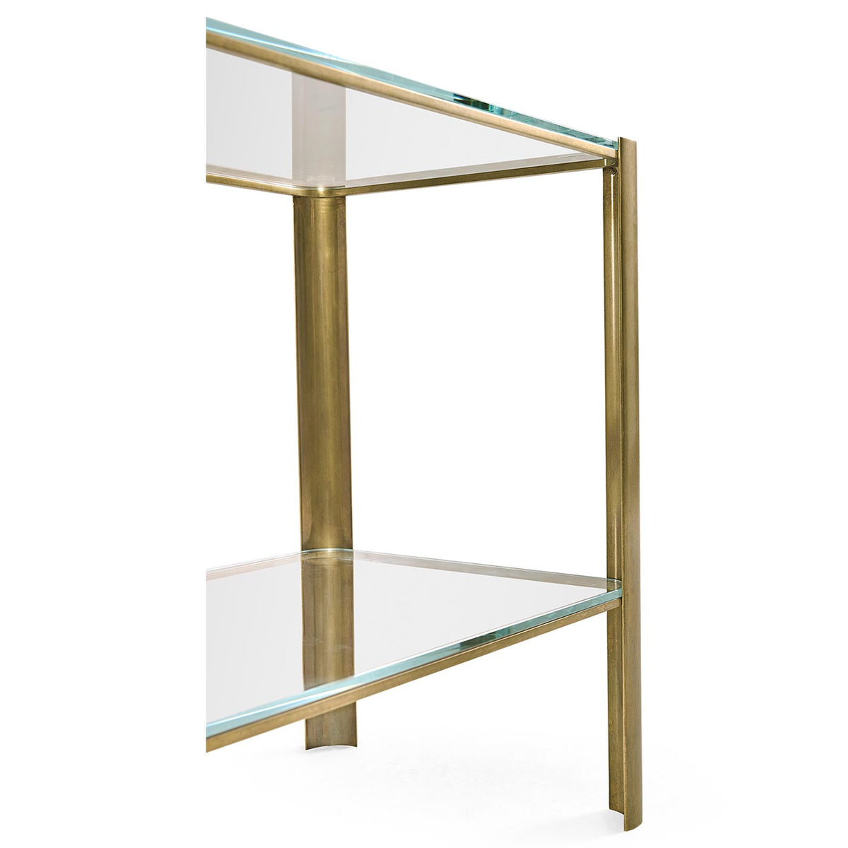 Cosmo Brass & Glass End Table