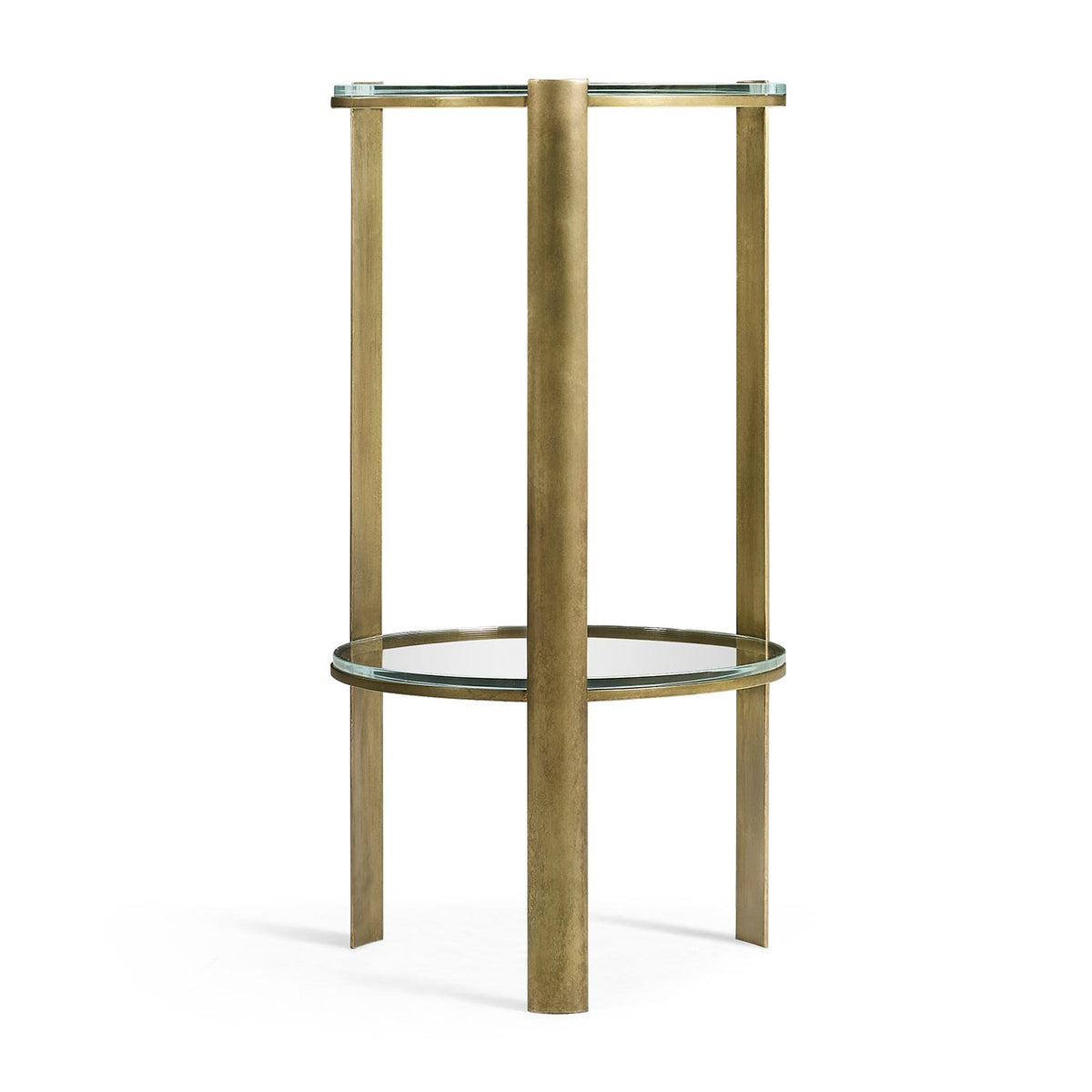 Cosmo Antique Brass Drinks Table