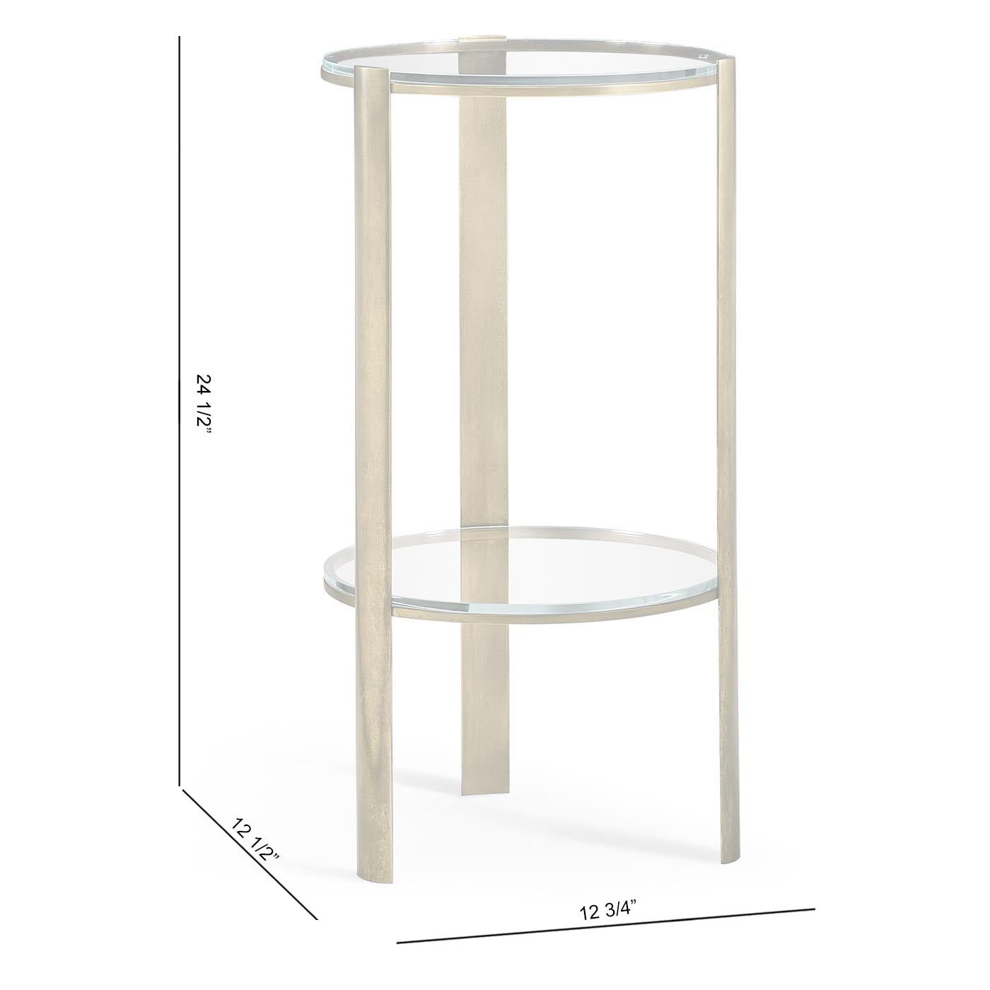 Cosmo Antique Brass Drinks Table