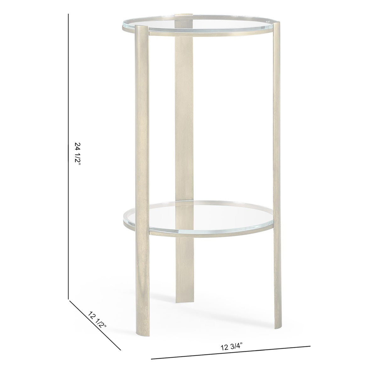 Cosmo Antique Brass Drinks Table