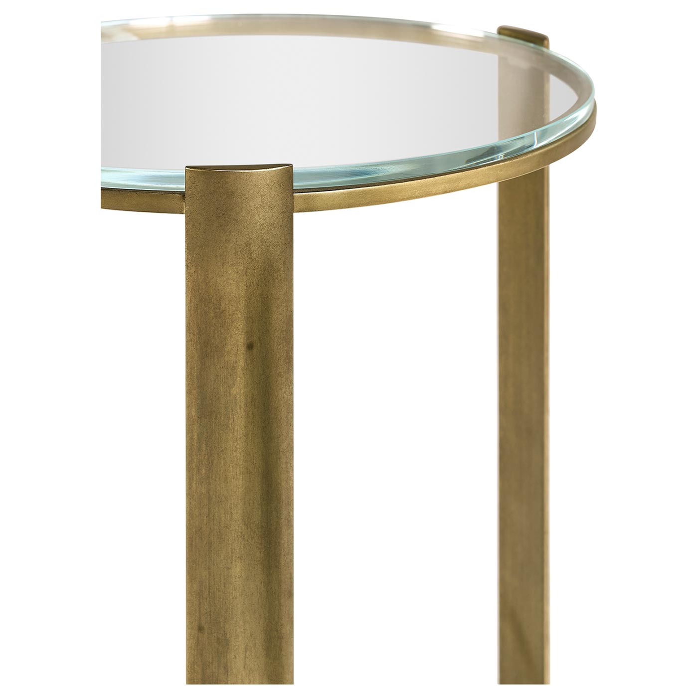 Cosmo Antique Brass Drinks Table