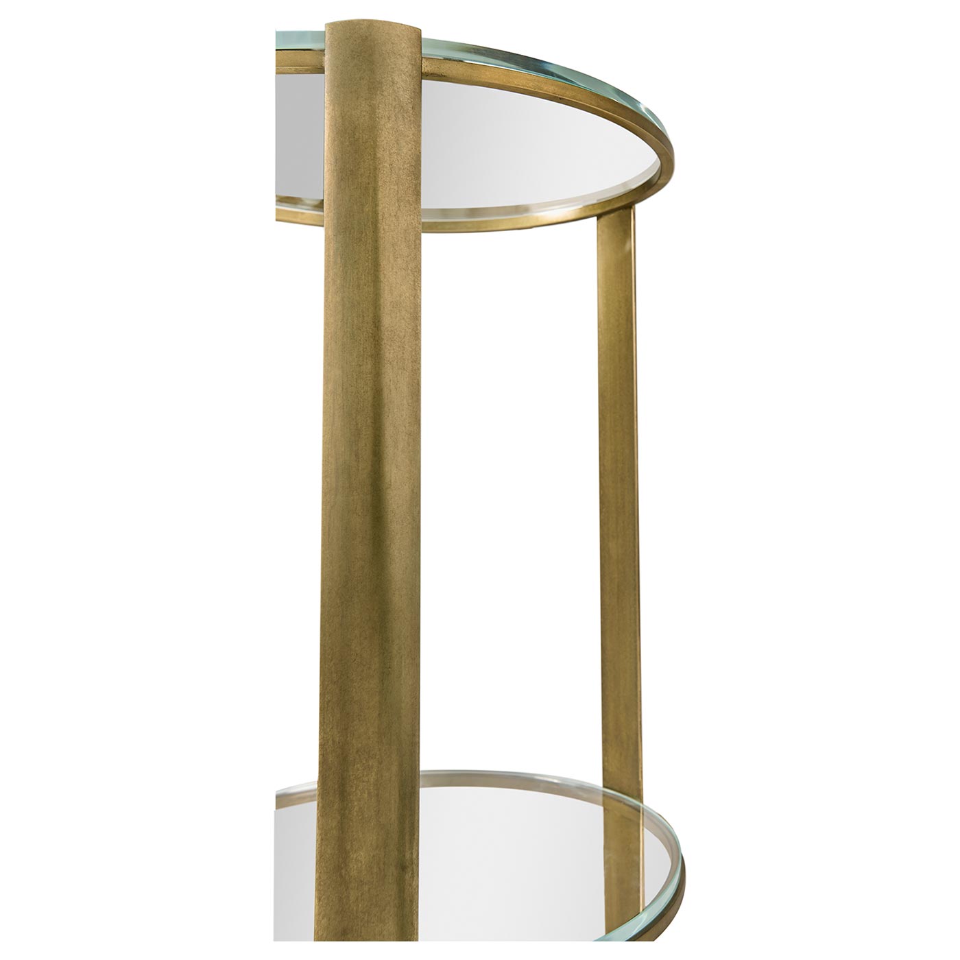 Cosmo Antique Brass Drinks Table
