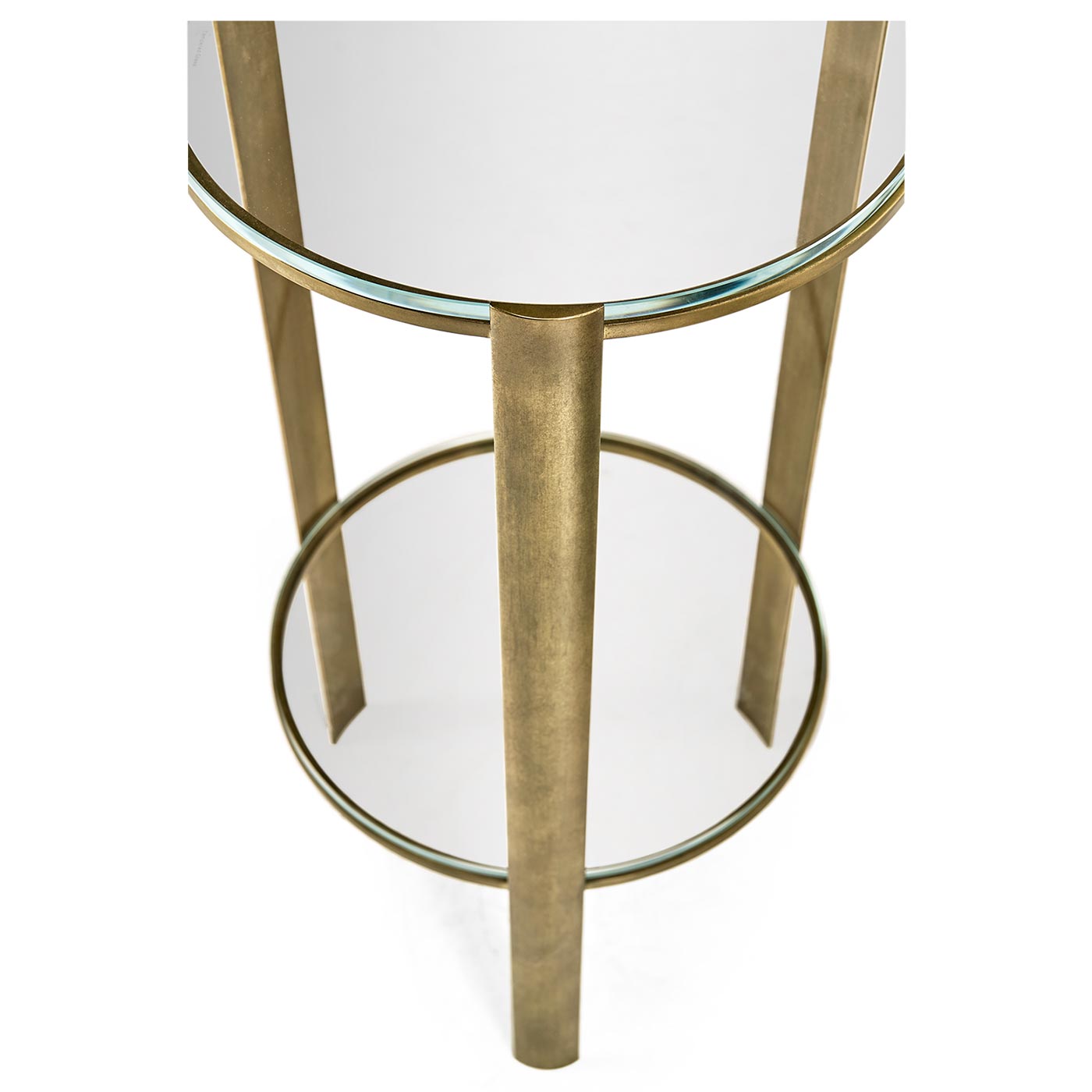 Cosmo Antique Brass Drinks Table
