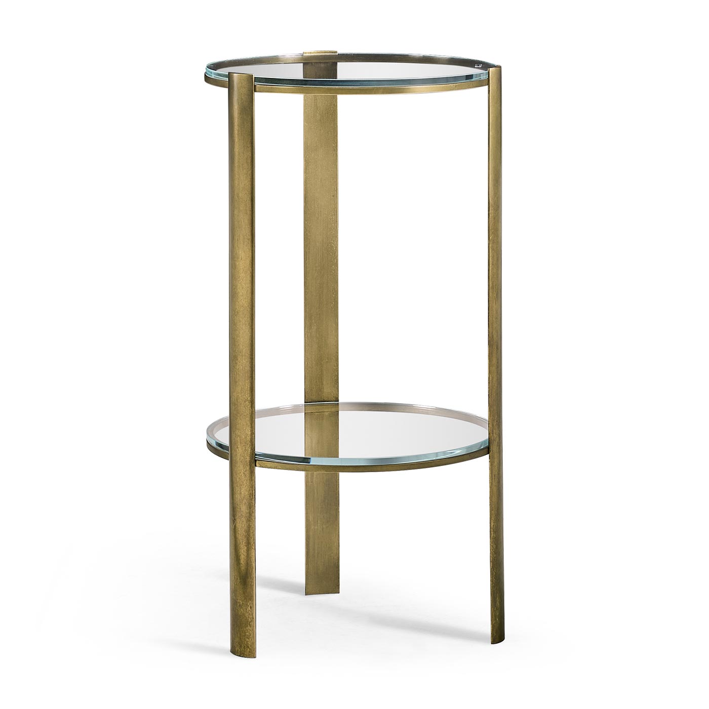 Cosmo Antique Brass Drinks Table