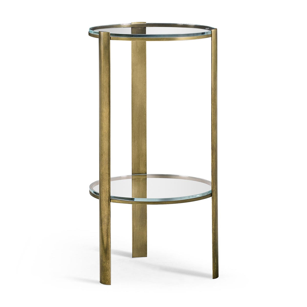Cosmo Antique Brass Drinks Table