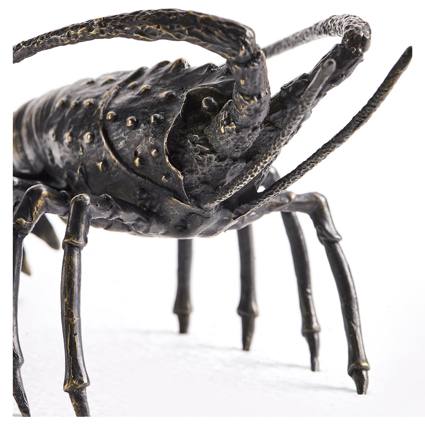 Antique Dark Bronze Langoustine