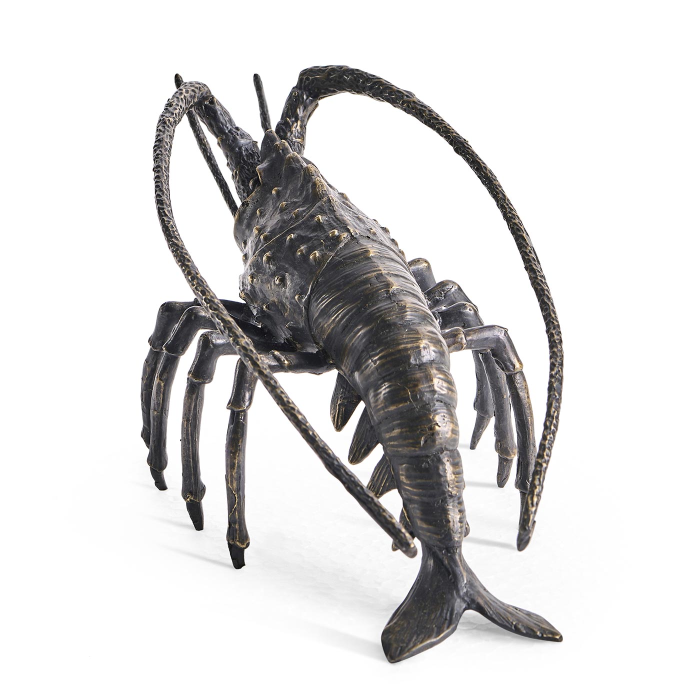 Antique Dark Bronze Langoustine