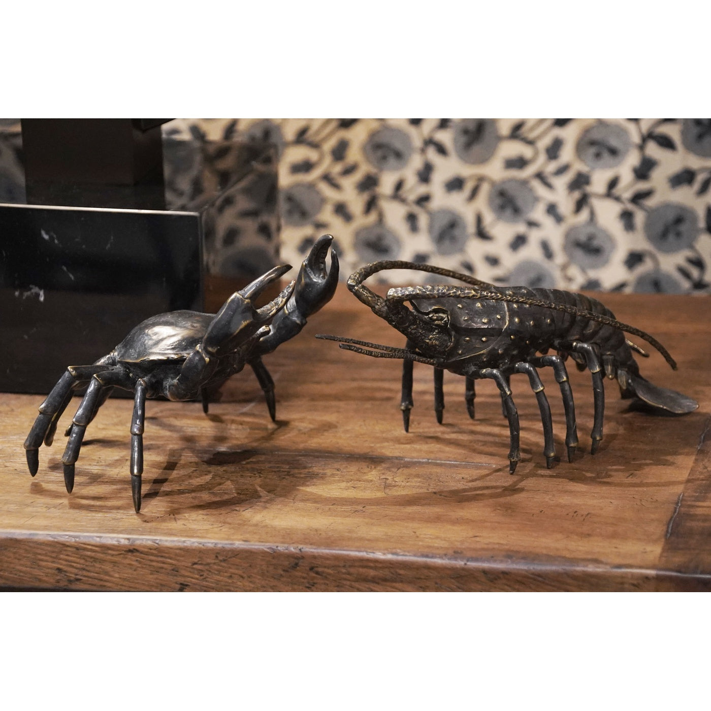 Antique Dark Bronze Langoustine