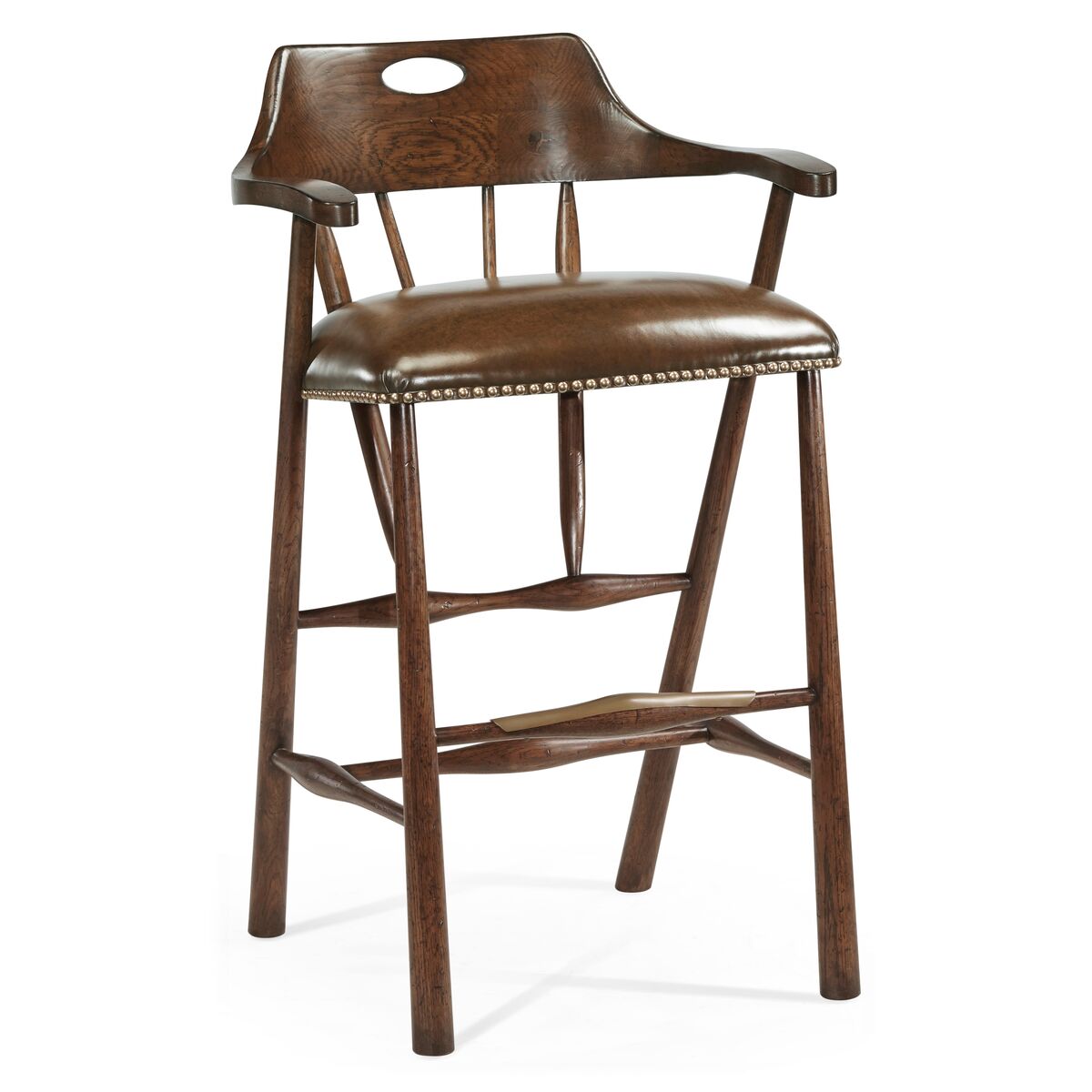 Smokers Style Dark Oak Bar Stool ( 495887-BS-TDO )
