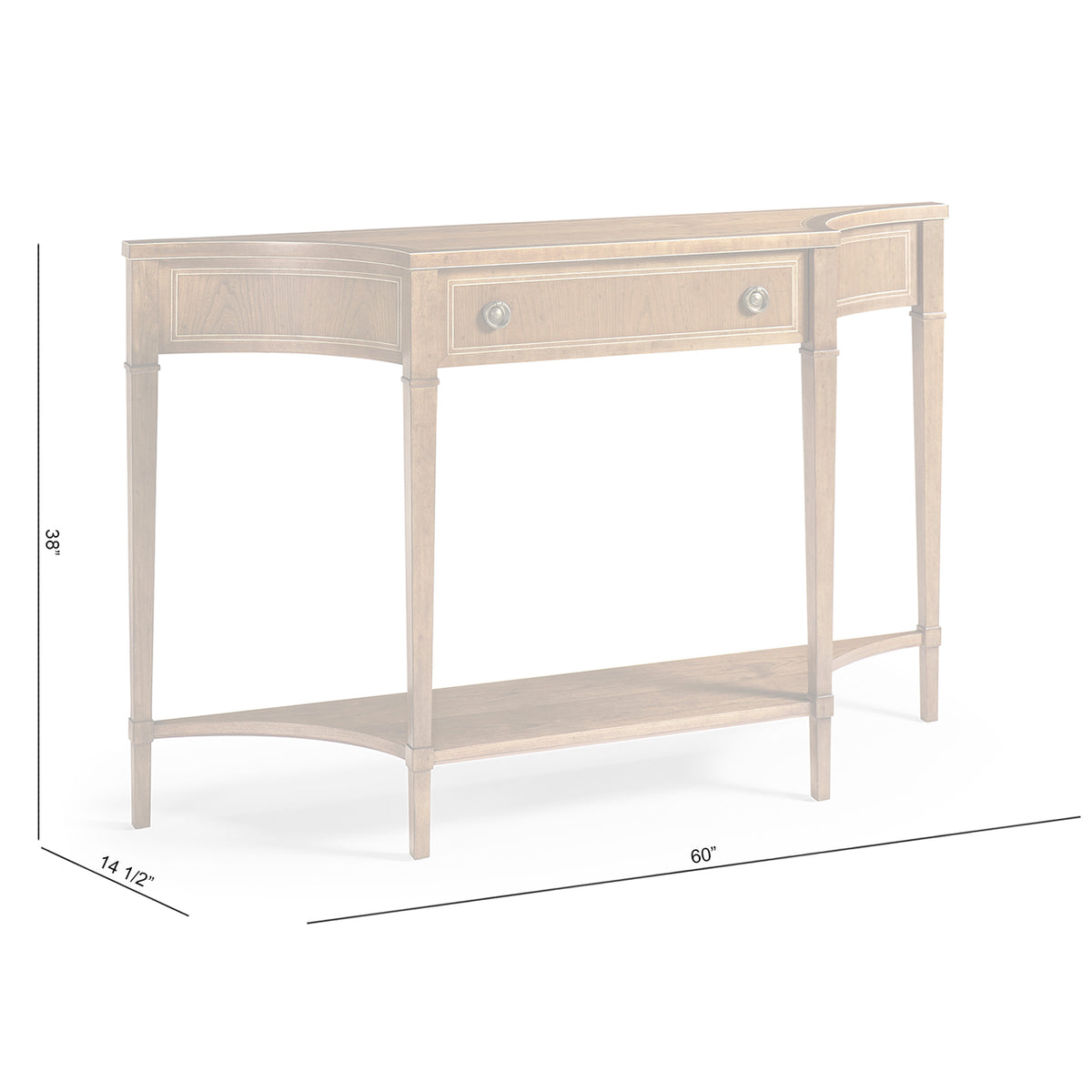 Sundial Narrow Console Table