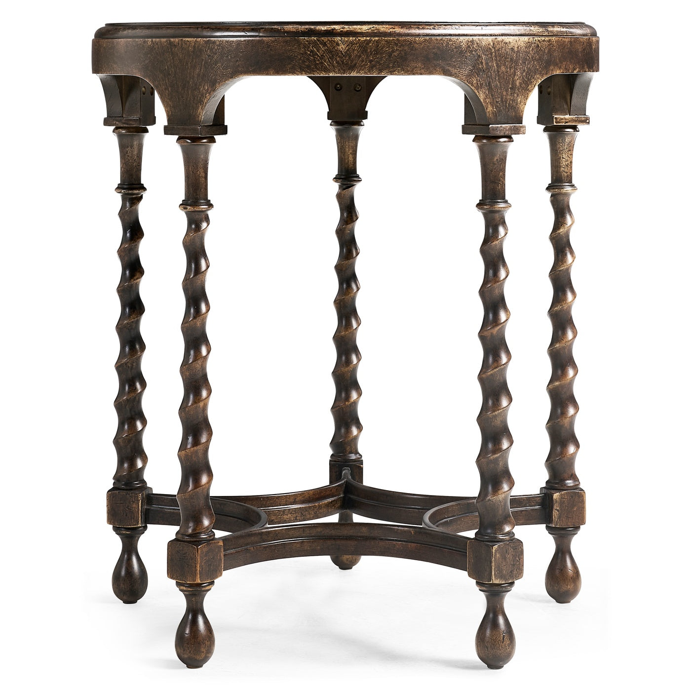 Orsman Ebonized Round Side Table