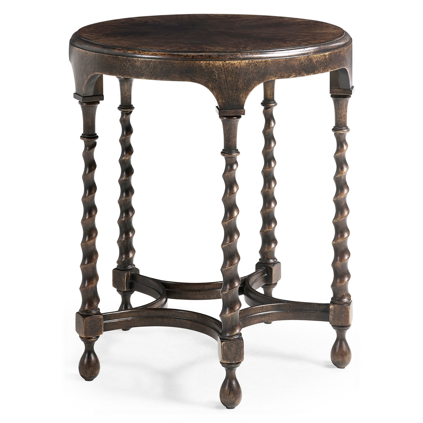 Orsman Ebonized Round Side Table