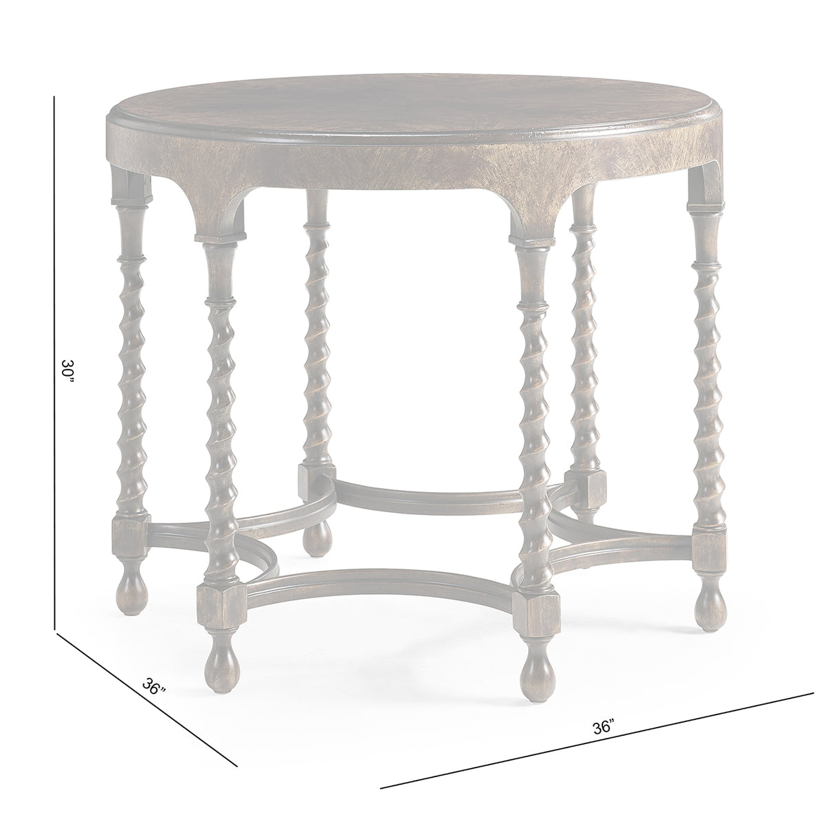 Orsman Ebonized Round Centre Table
