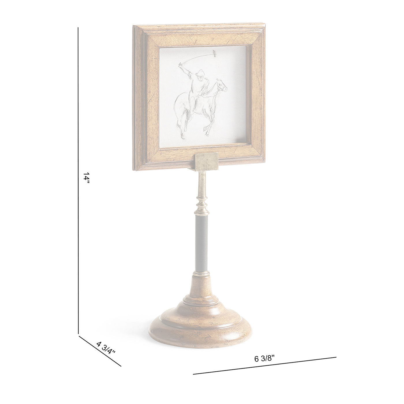 Orsman Walnut Picture Frame Stand 5"x5"