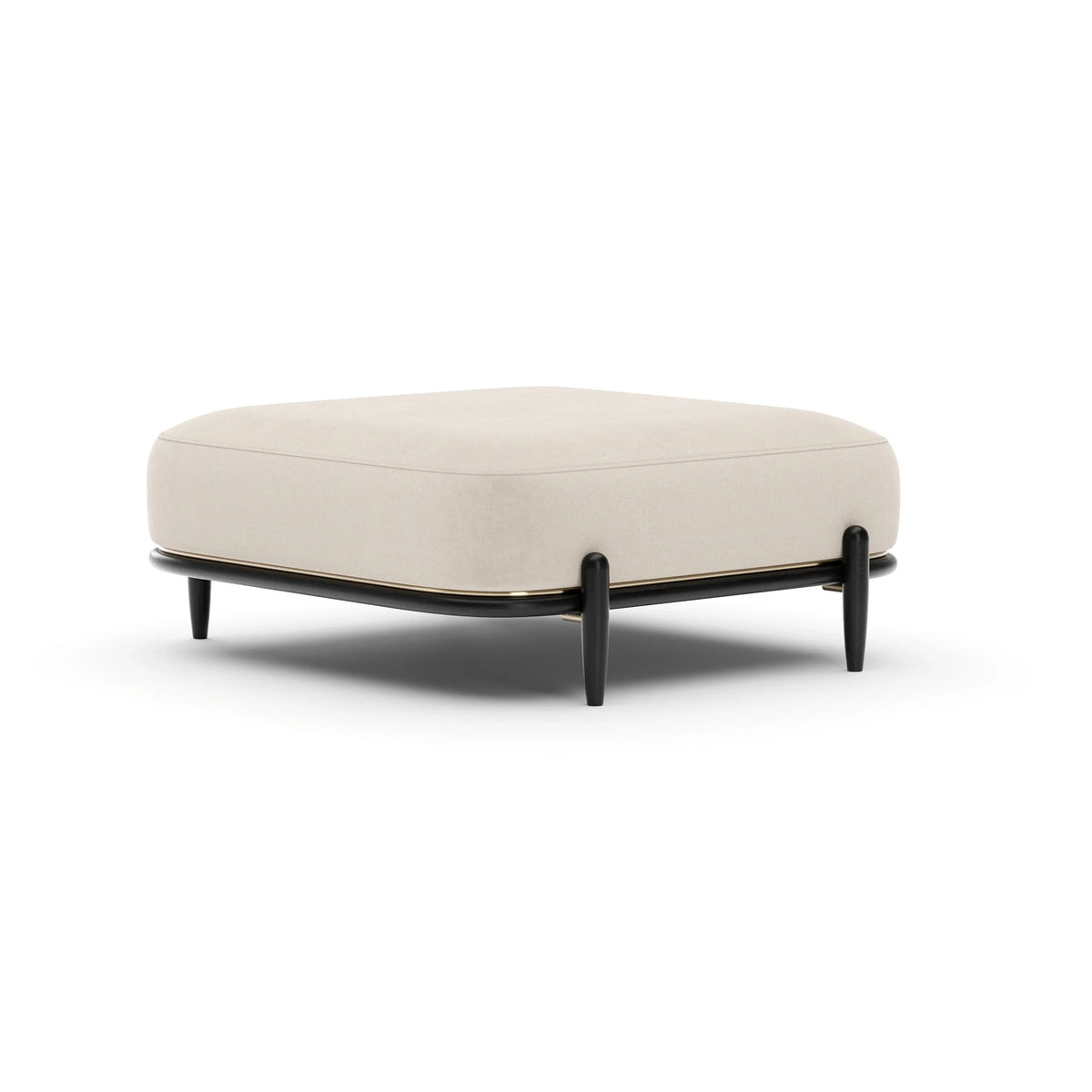 Madera Ottoman - Oatmeal