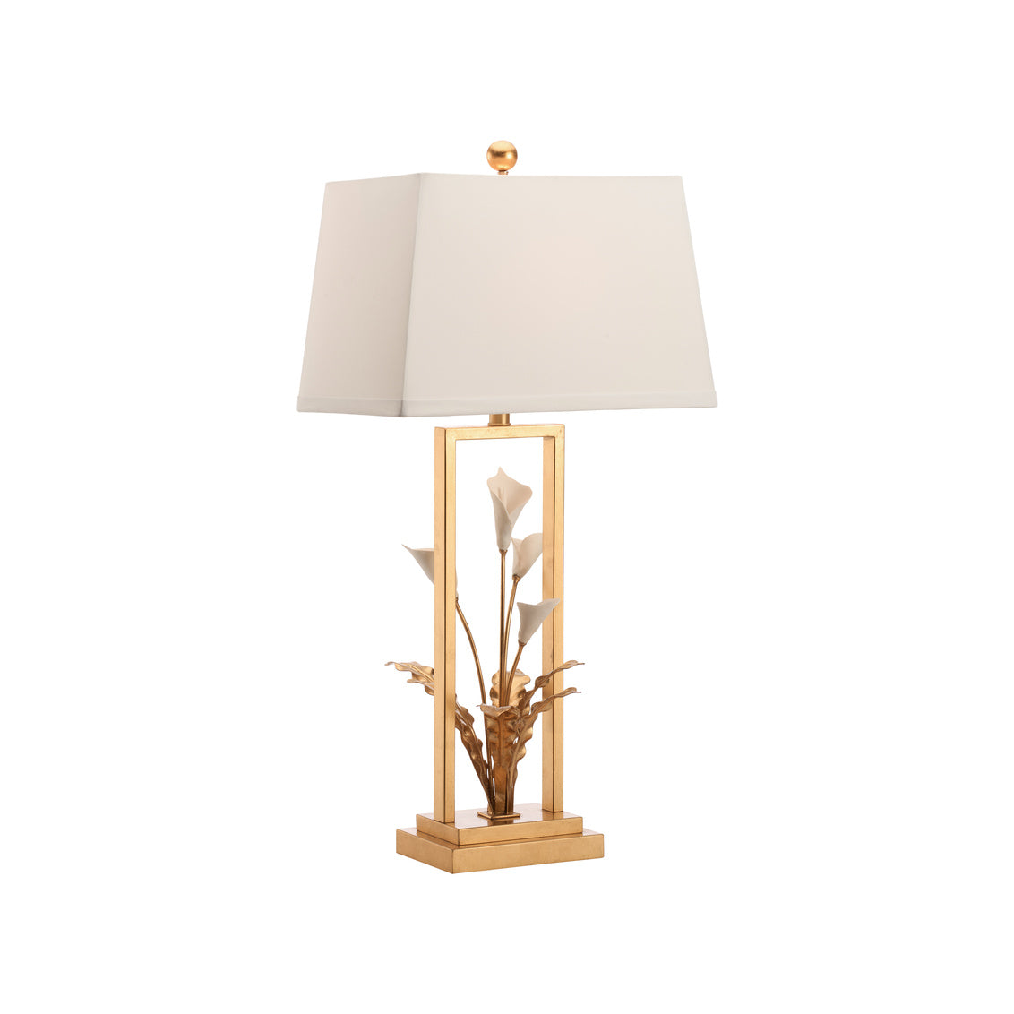 Cain Calla Lily Lamp in 34.5 / Metal - Chelsea House