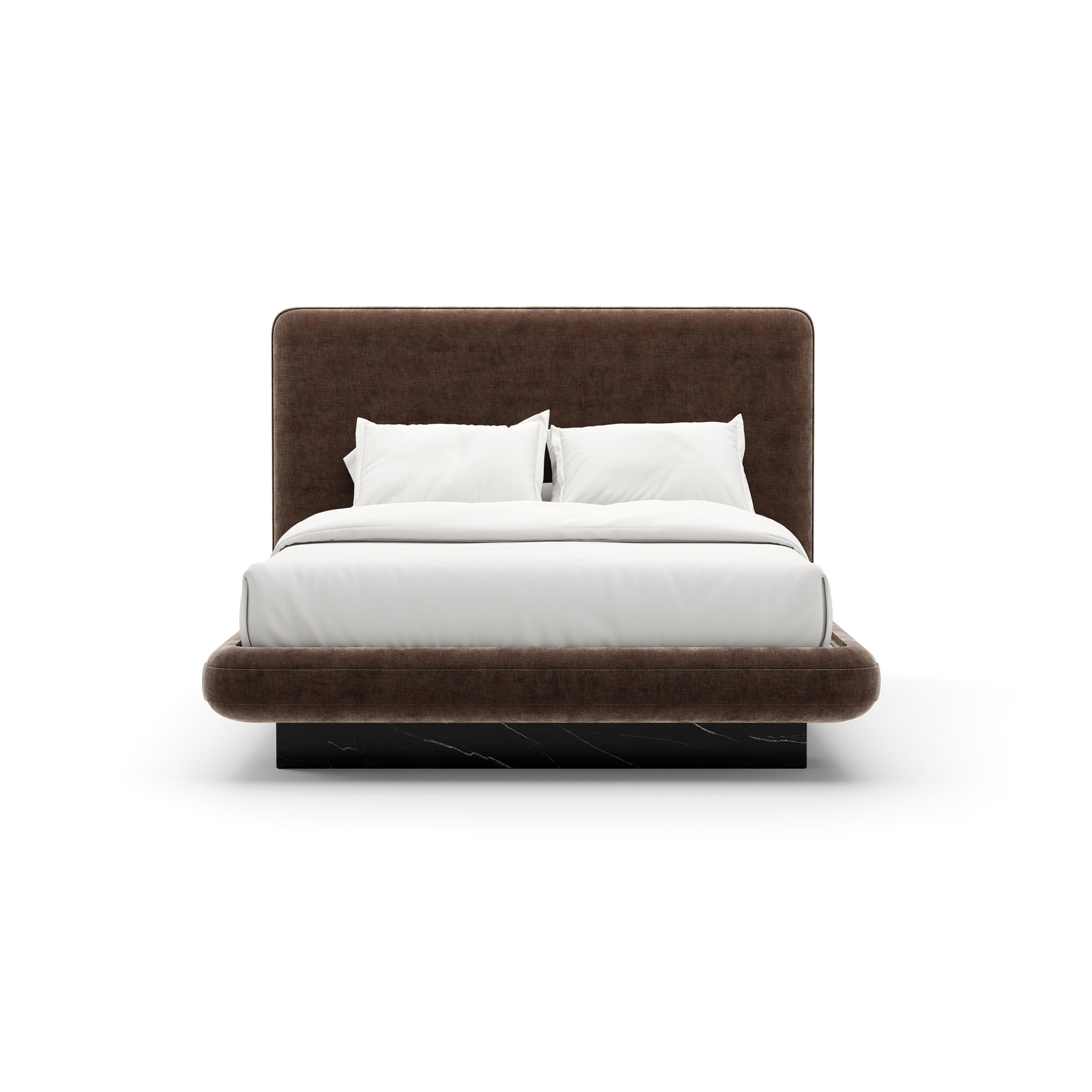Overlap Uph Qn Bed Dark Taupe – Beds by Caracole | Sutter & Vale