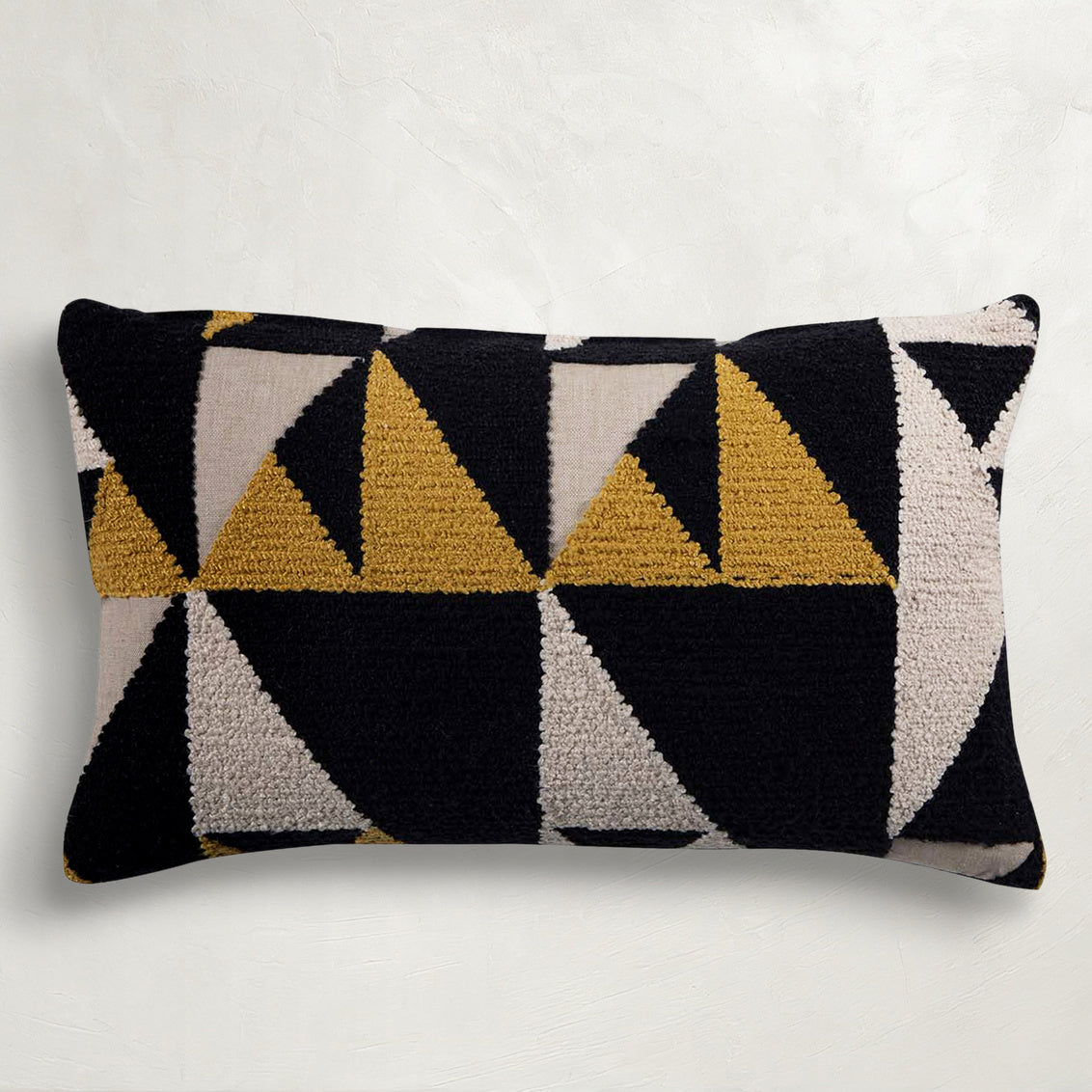 Geo Mustard Poly 14x24