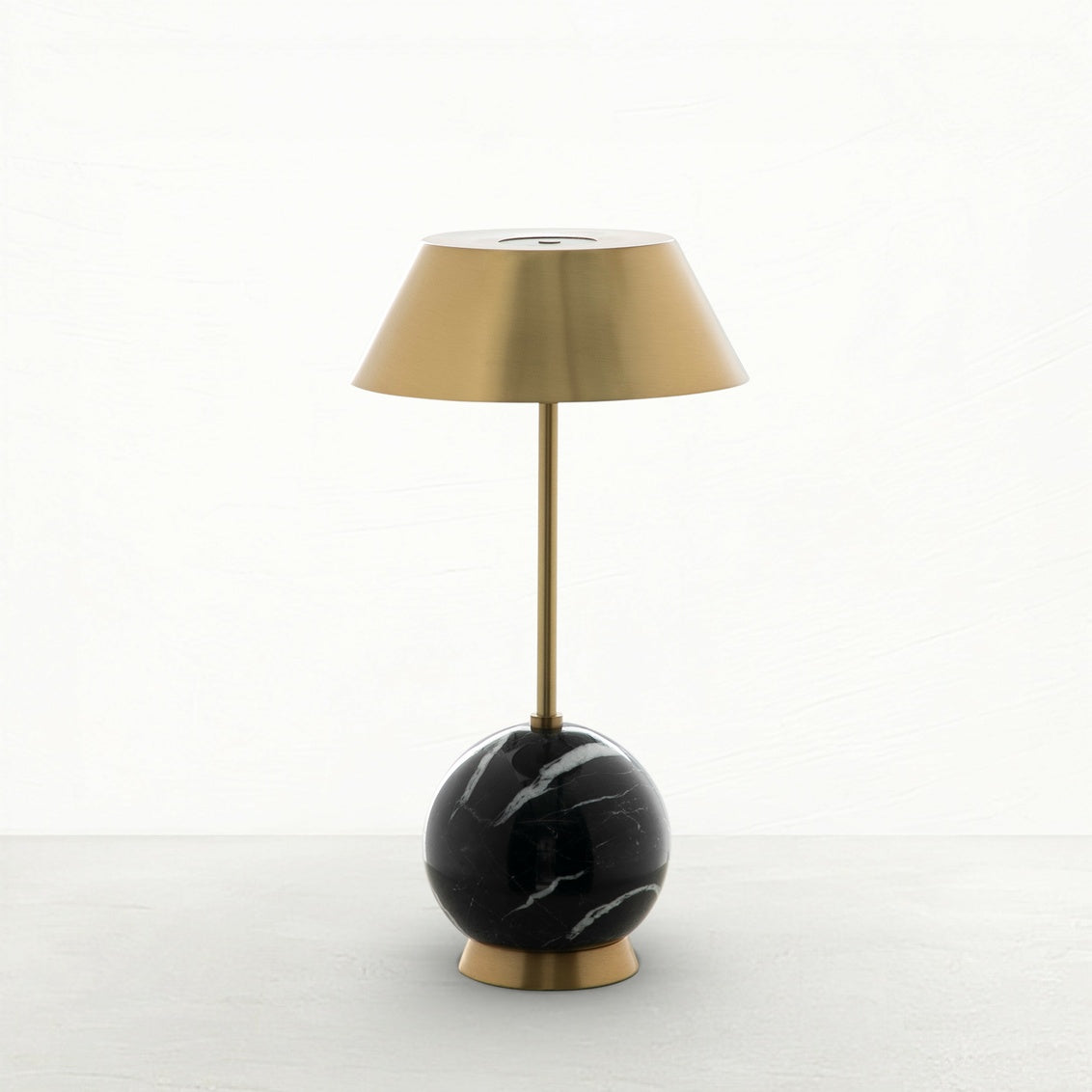 Firefly Table Lamp - BrassNero Marquina Black