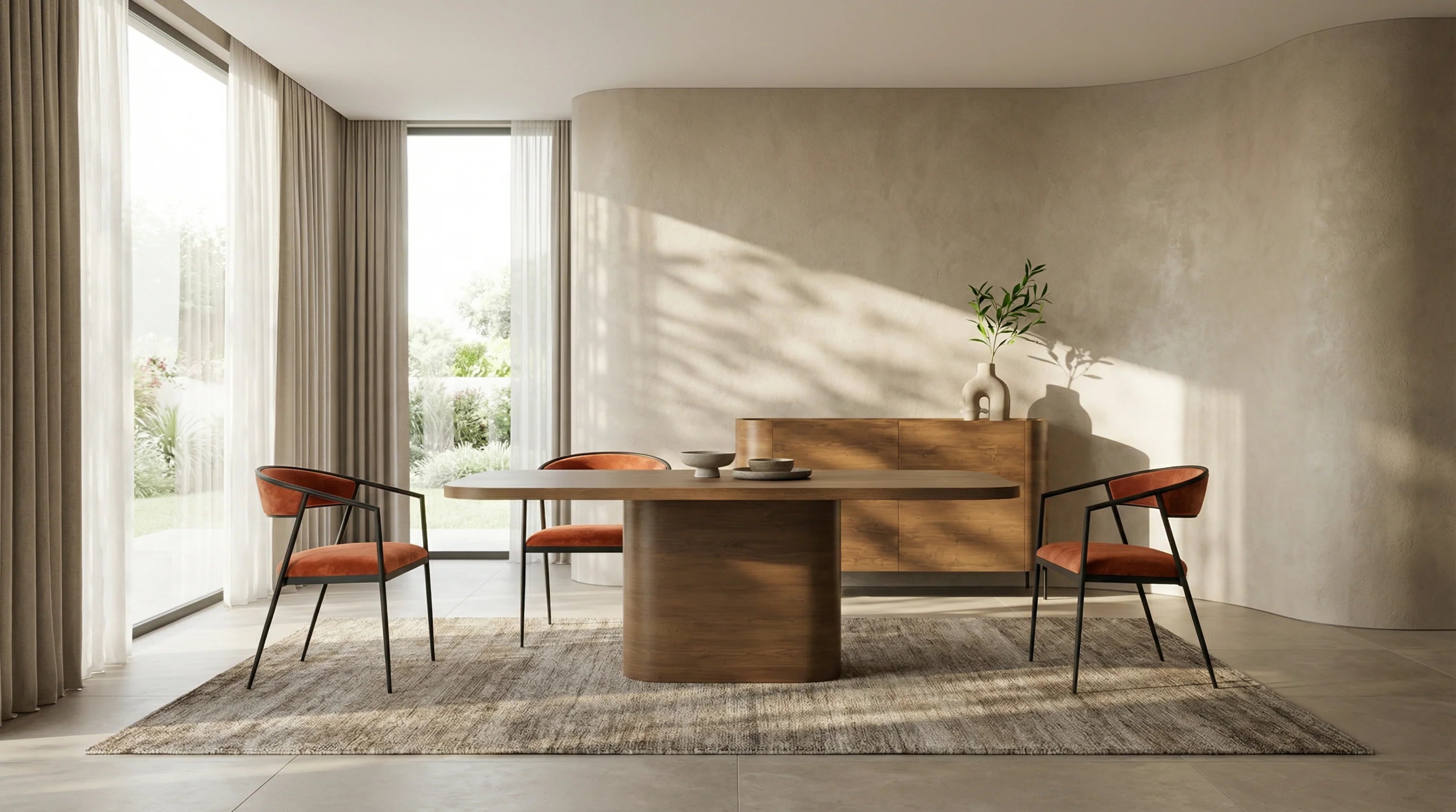 Atom Dining Table - Chocolate Nougat – Dining Tables by Caracole | Sutter & Vale