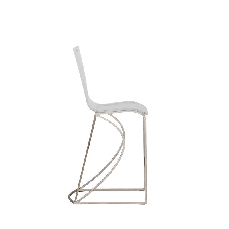 Johnson 24.75' Counter Height Stool - Silver