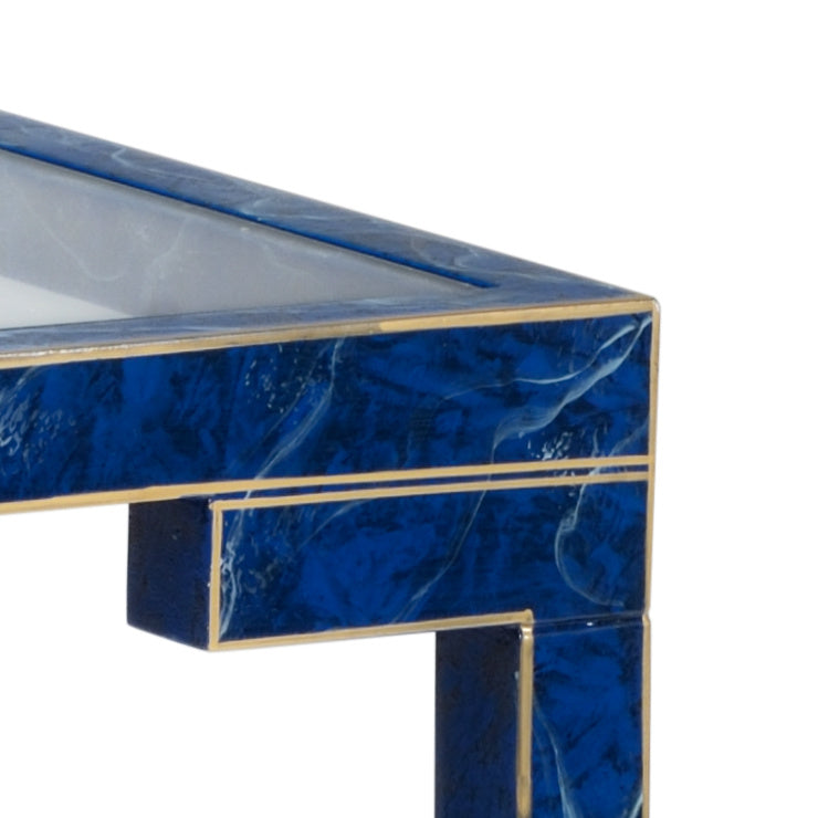 Decker Side Table - Lapis in 27 / Wood - Chelsea House