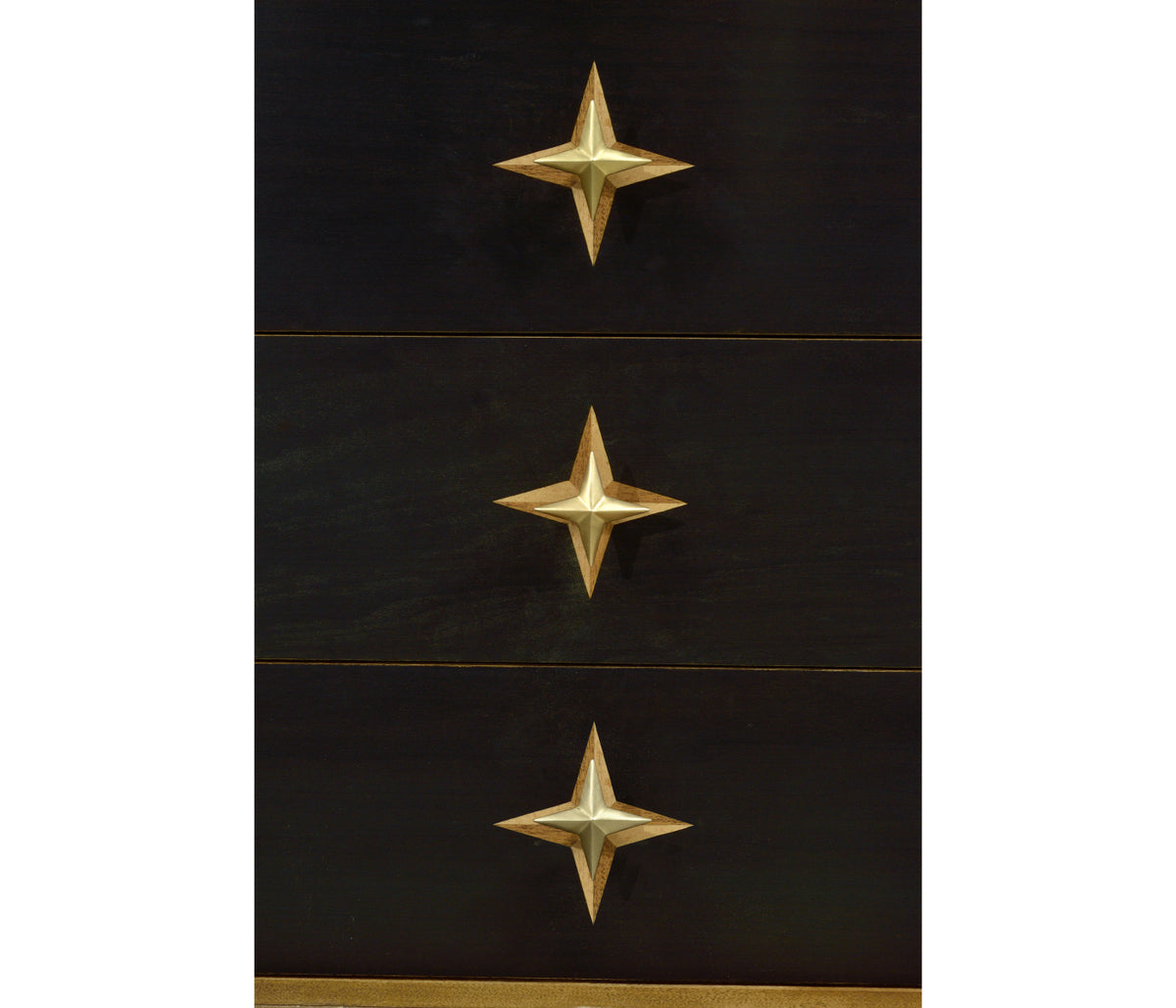 Four-Point Star 3D Geometric Cabinet