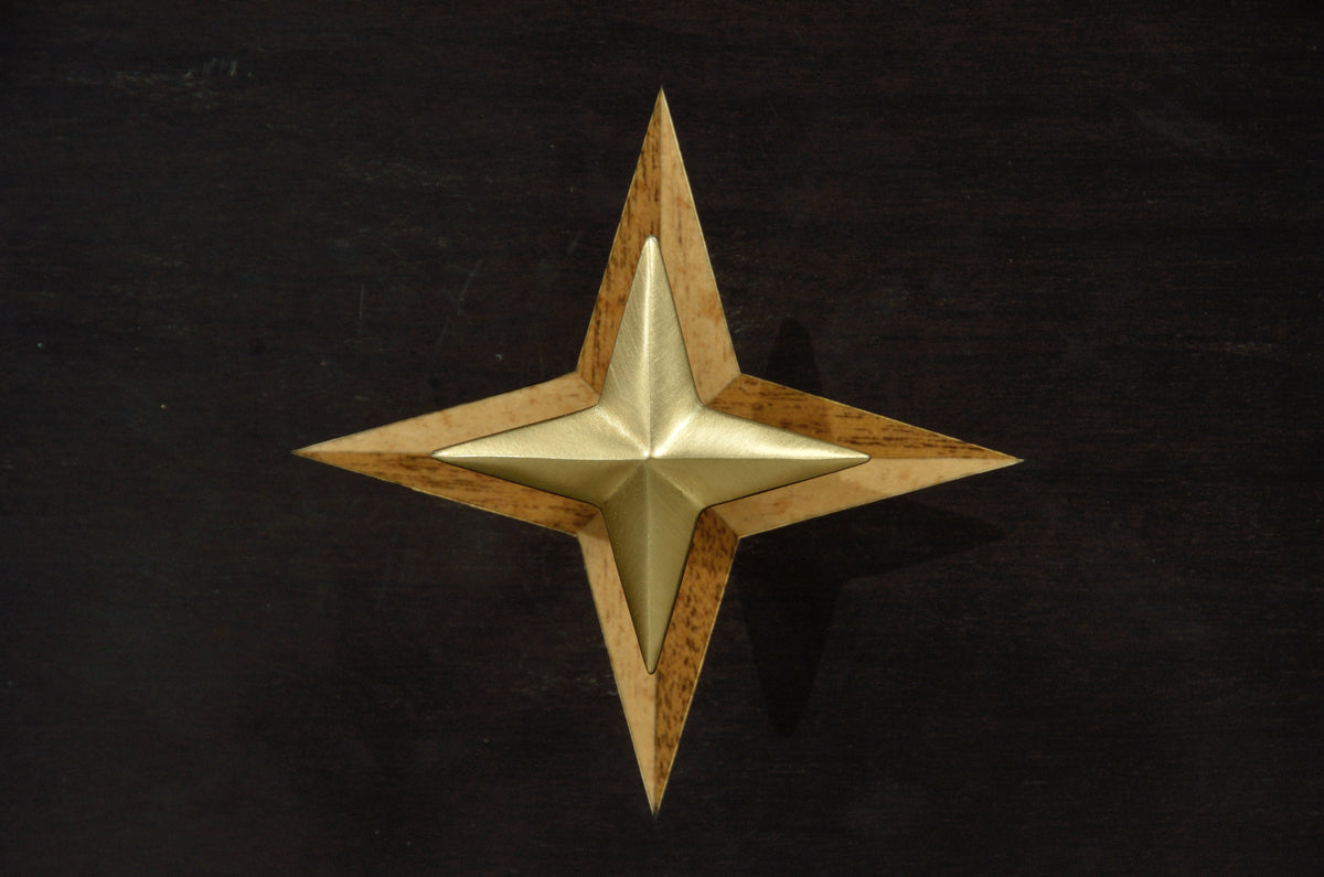 Four-Point Star 3D Geometric Cabinet