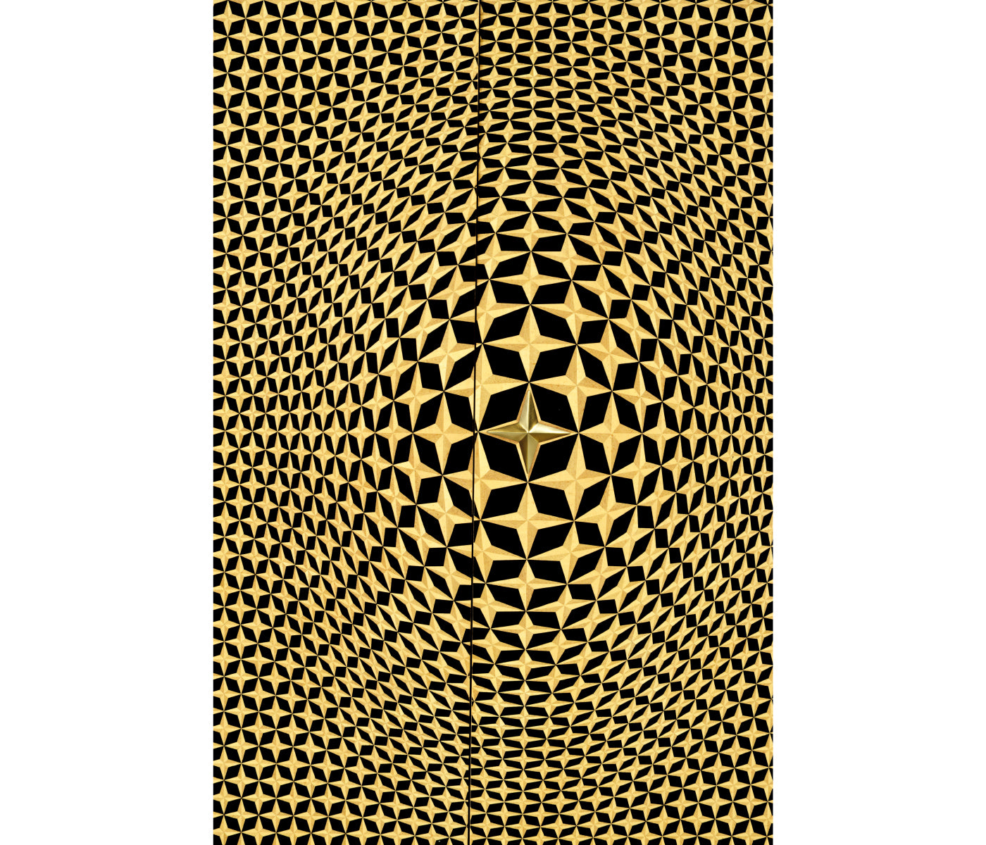 Four-Point Star 3D Geometric Cabinet