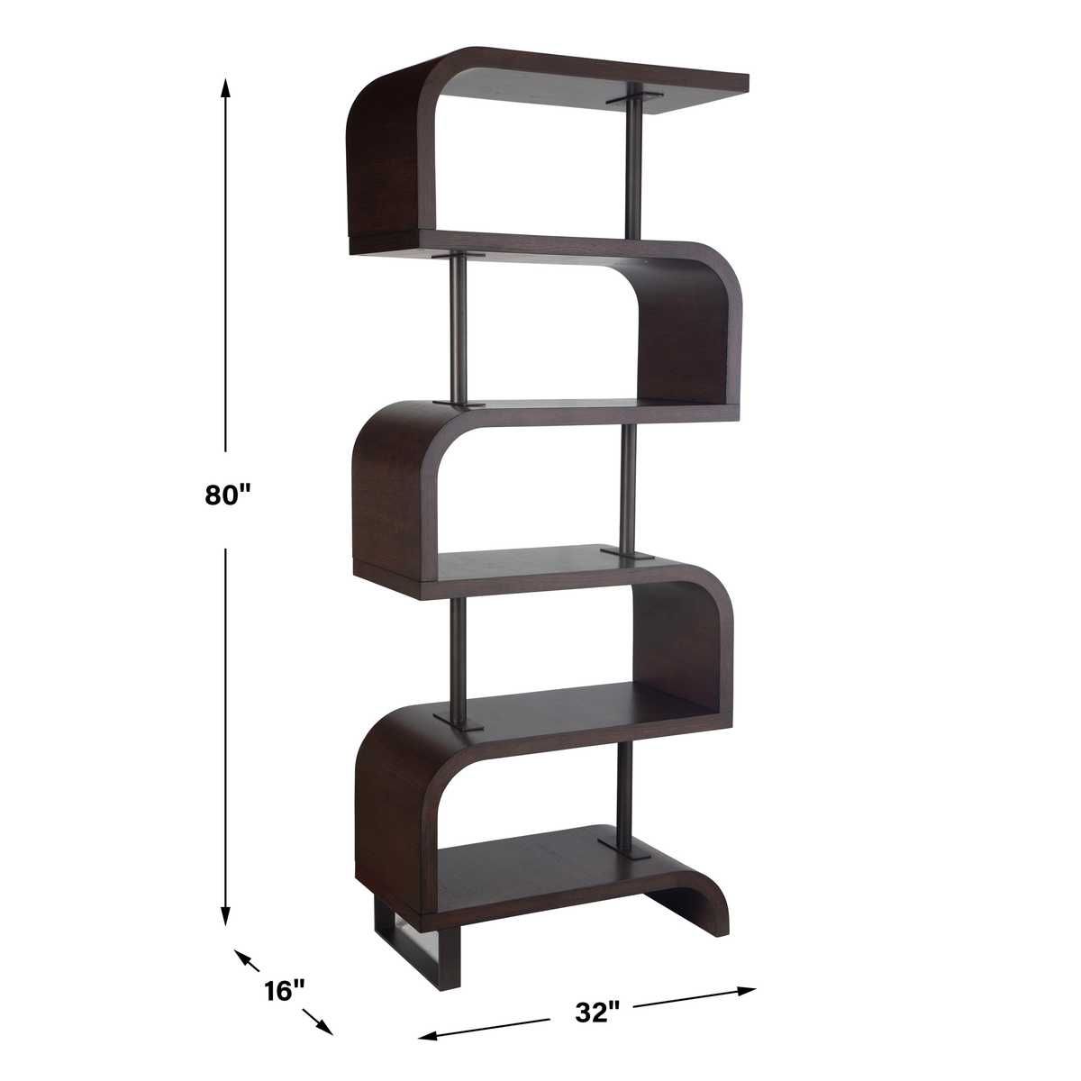 Bia Etagere, Chocolate – Furniture by Uttermost | Sutter & Vale