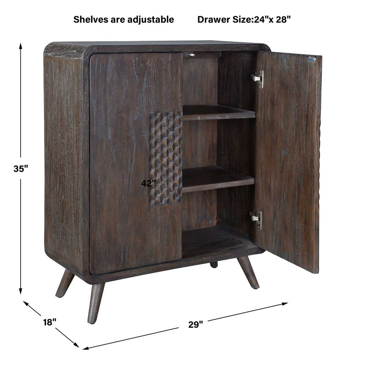 Hausen 2 Door Cabinet – Furniture by Uttermost | Sutter & Vale