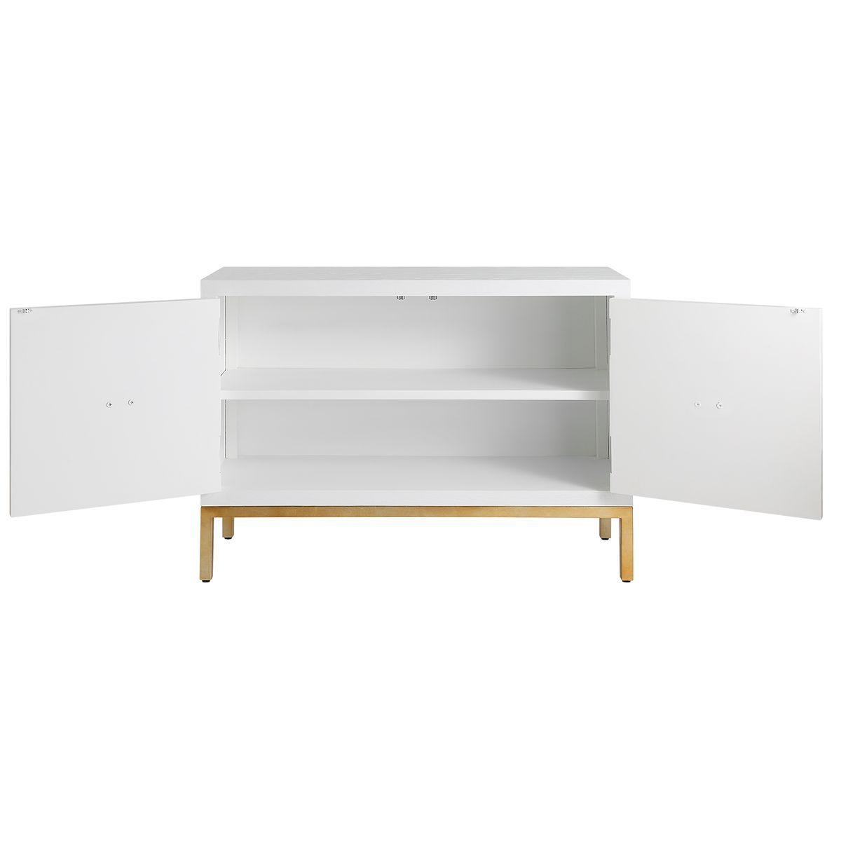 Aiken 2 Door Cabinet, White – Furniture by Uttermost | Sutter & Vale