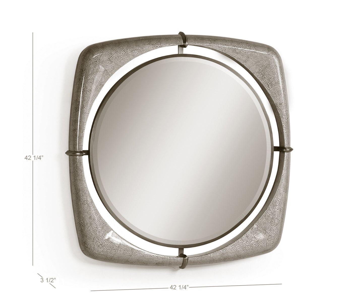 Toulouse Eggshell Mirror 42"